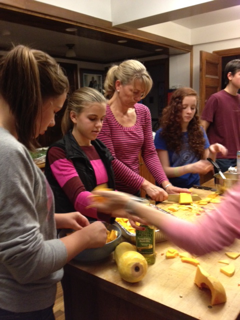 Bristol Lodge Supper prep